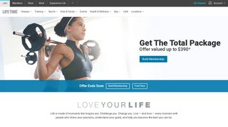 lifetimefitness.com screenshot