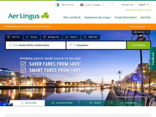 aerlingus.com screenshot