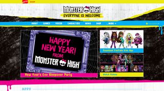 monsterhigh.com screenshot