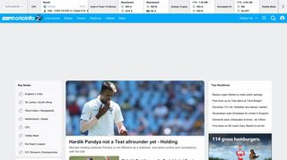 espncricinfo.com screenshot