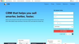 crm.zoho.com screenshot