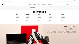 converse.com screenshot