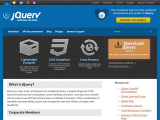 jquery.com screenshot