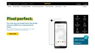 optus.com.au screenshot