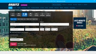 orbitz.com screenshot