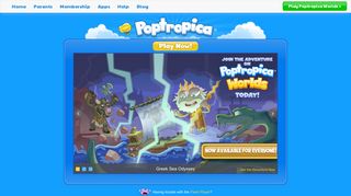 poptropica.com screenshot
