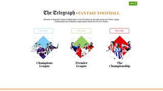 fantasyfootball.telegraph.co.uk screenshot