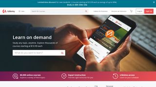 udemy.com screenshot