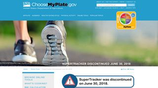 supertracker.usda.gov screenshot