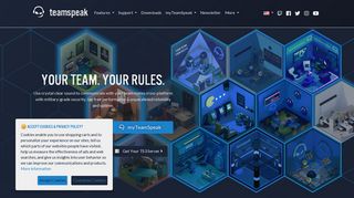 teamspeak.com screenshot