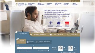saudiairlines.com screenshot