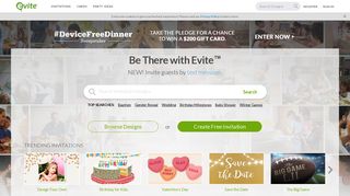 evite.com screenshot