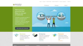 mozy.com screenshot