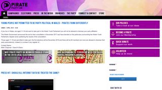pirateparty.org.uk screenshot