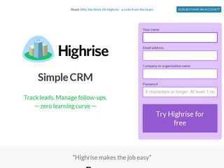 highrisehq.com screenshot