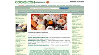 cooks.com screenshot