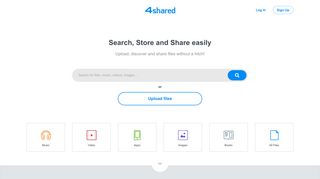 4shared.com screenshot