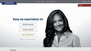 comerica.com screenshot