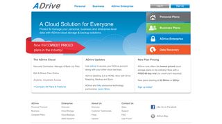 adrive.com screenshot