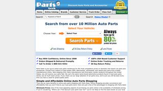 partsgeek.com screenshot