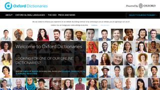 oxforddictionaries.com screenshot