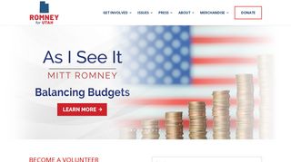 mittromney.com screenshot