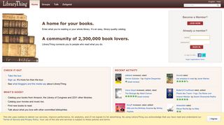 librarything.com screenshot