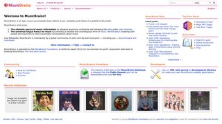 musicbrainz.org screenshot