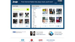 jango.com screenshot