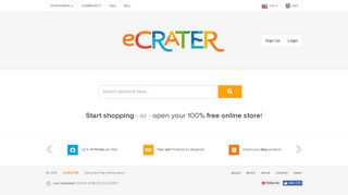 ecrater.com screenshot