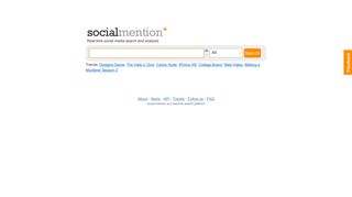 socialmention.com screenshot