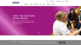 epson.co.uk screenshot