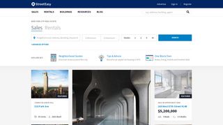 streeteasy.com screenshot