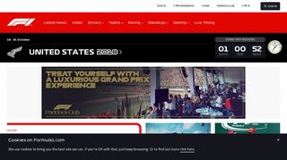 formula1.com screenshot