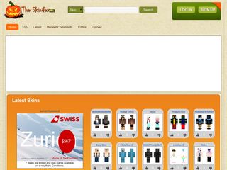 minecraftskins.com screenshot
