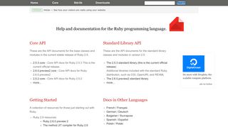 ruby-doc.org screenshot