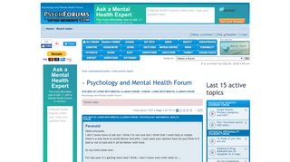 psychforums.com screenshot