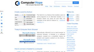 computerhope.com screenshot