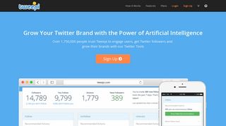 tweepi.com screenshot