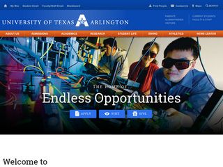 uta.edu screenshot