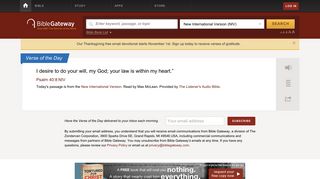 biblegateway.com screenshot
