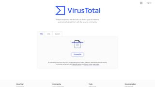 virustotal.com screenshot