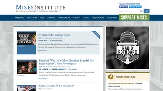 mises.org screenshot