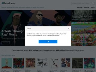 bandcamp.com screenshot