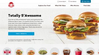 wendys.com screenshot