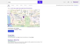 maps.yahoo.com screenshot