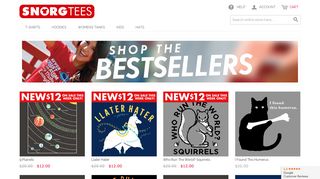 snorgtees.com screenshot