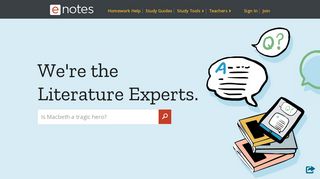 enotes.com screenshot