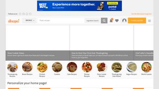 allrecipes.com screenshot