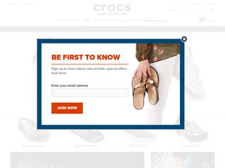 crocs.com screenshot